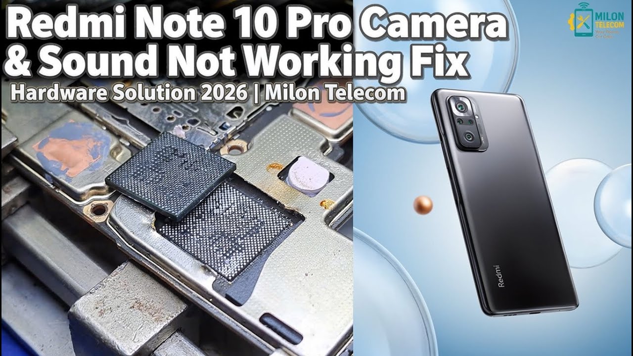 Redmi Note 10 Pro Camera & Sound Not Working Fix | Hardware Solution 2026 | Milon Telecom
