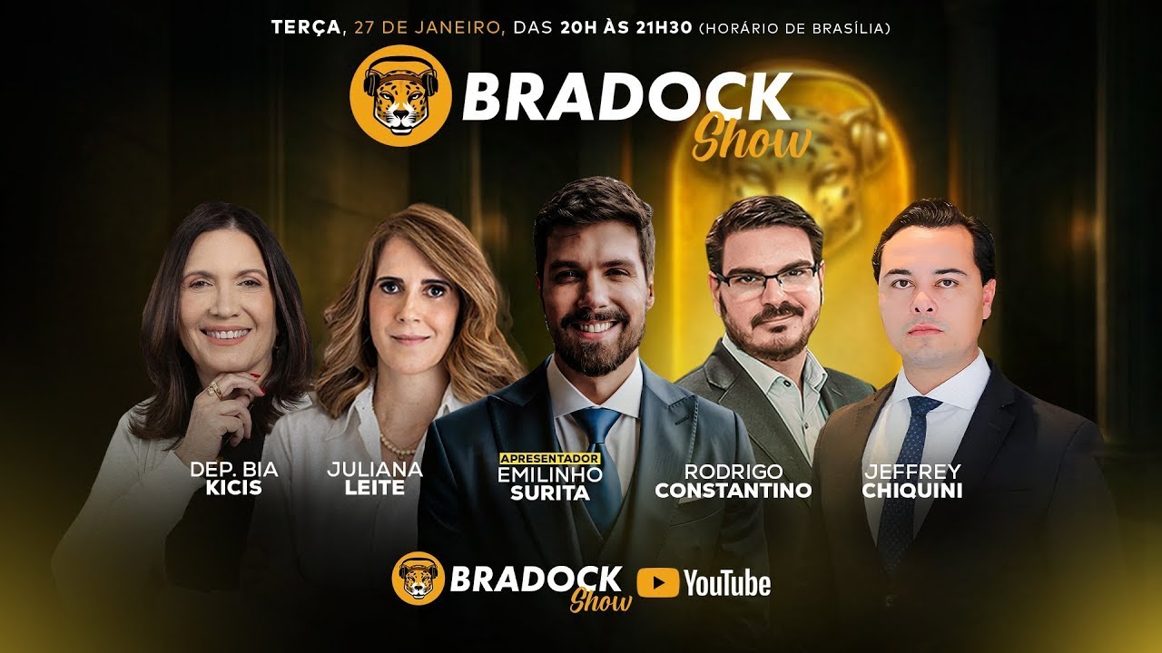 Bradock Show 27/01/26 - Emilinho Surita, Constantino, Bia Kicis, Jeffrey Chiquini, e Juliana Leite