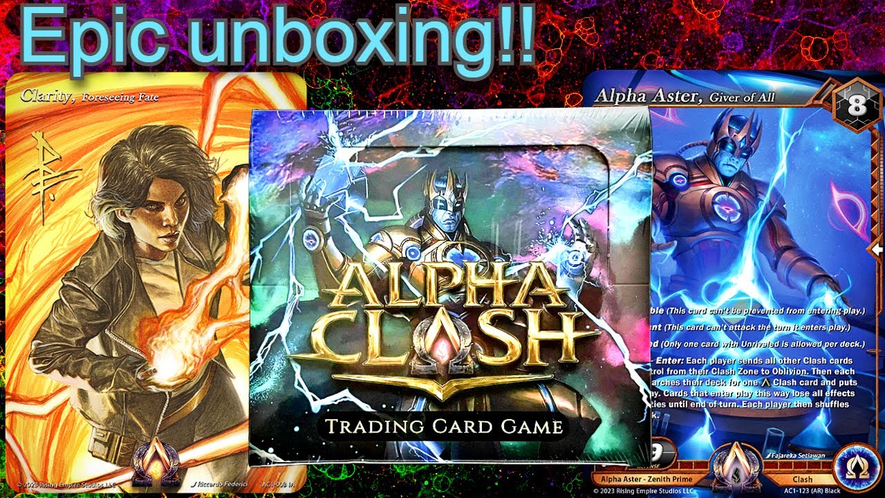 Alpha clash tcg the awakening booster box opening
