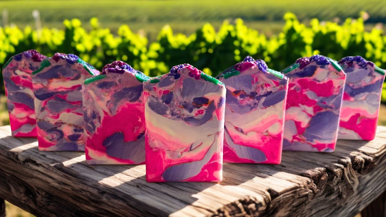 Watch Me Make Grape Soap That Looks Like Art! Soap Challenge Club Marble Soap