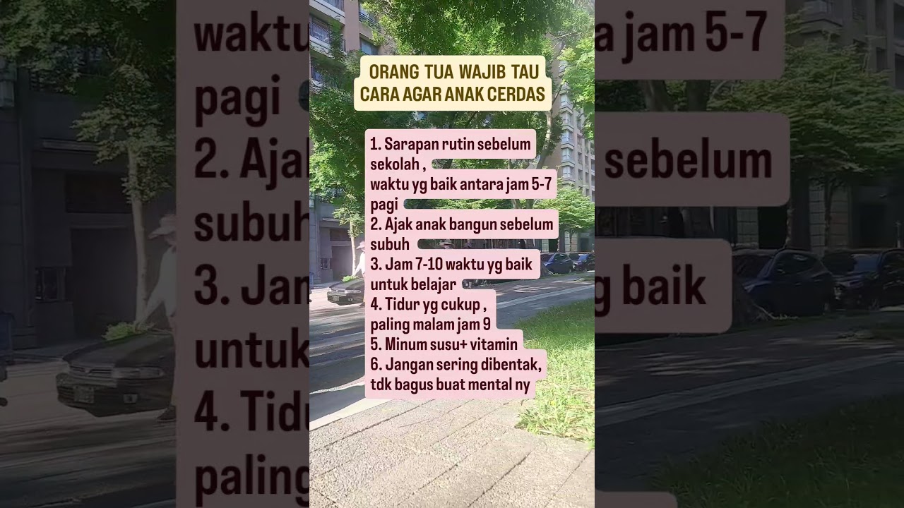 cara mencerdaskan anak #tips #anakcerdas #videoshort