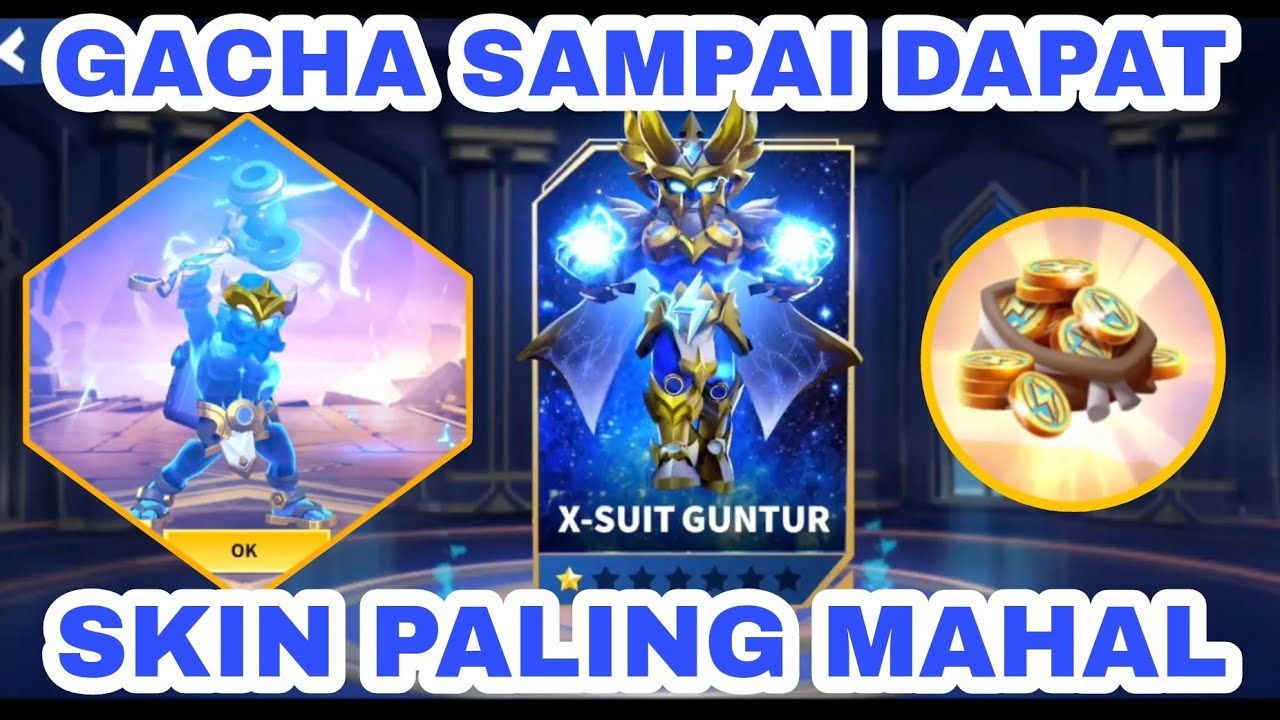 AKHIRNYA DAPAT SKIN GUNTUR SAFIR!!! GACHA SKIN SULTAN DI SUPER SUS!!! KEREN BANGET WOY ⚡⚡⚡ 😎😎😎⚡⚡⚡