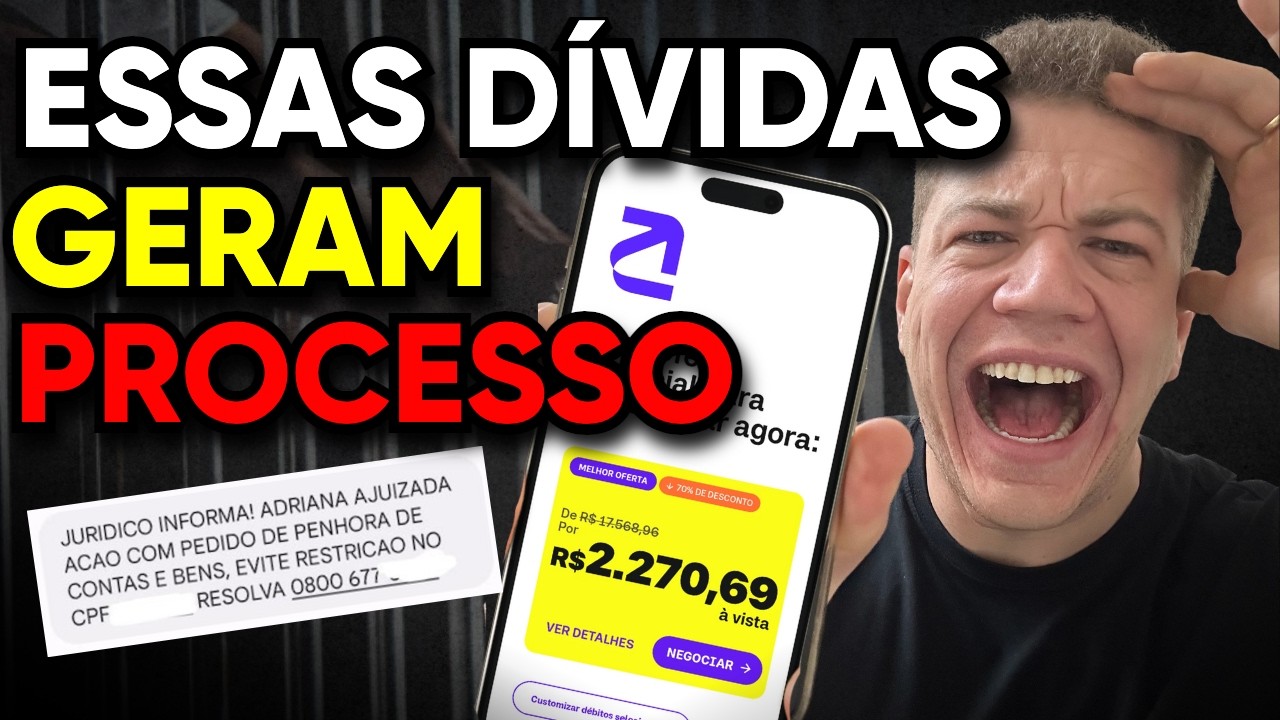 ESSA DÍVIDA FAZ O BANCO TE PROCESSAR IMEDIATAMENTE! CUIDADO