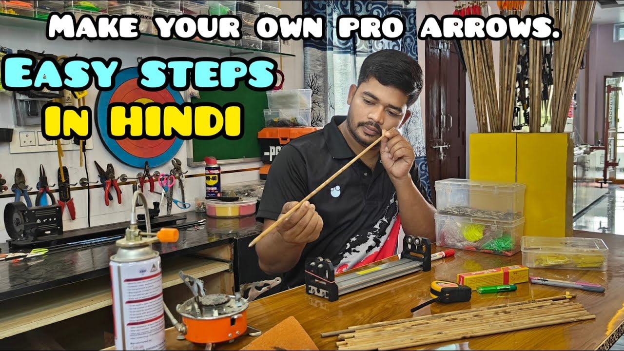 How to make bamboo arrows. #archary #arrows #bamboo #sports .