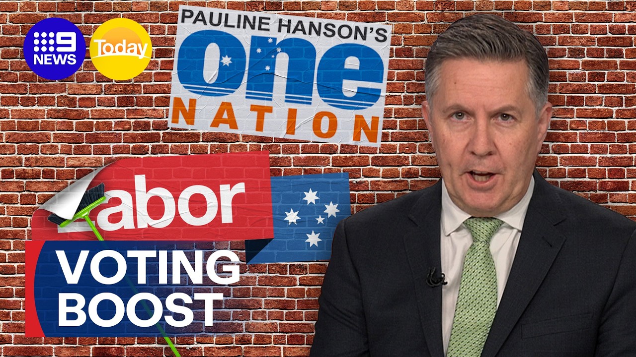 One Nation gains voting boost | 9 News Australia