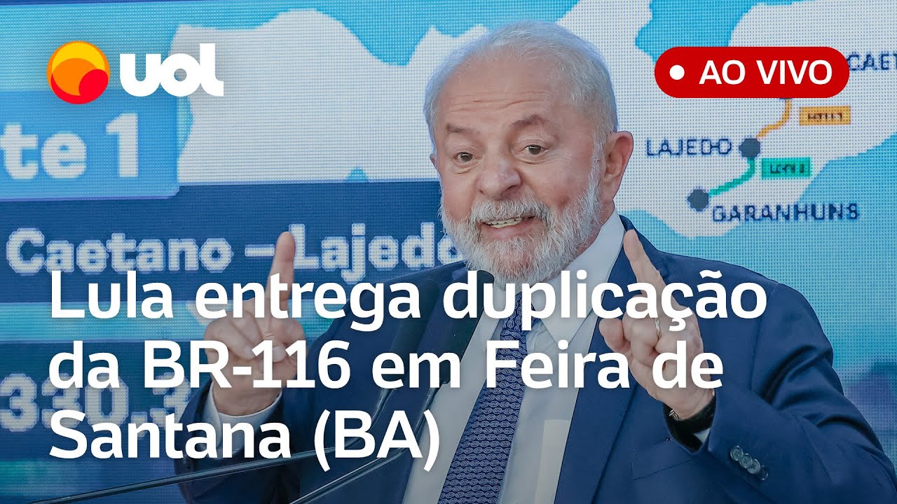Lula entrega obras de rodovias e anuncia investimentos em transporte e moradia na Bahia; assista