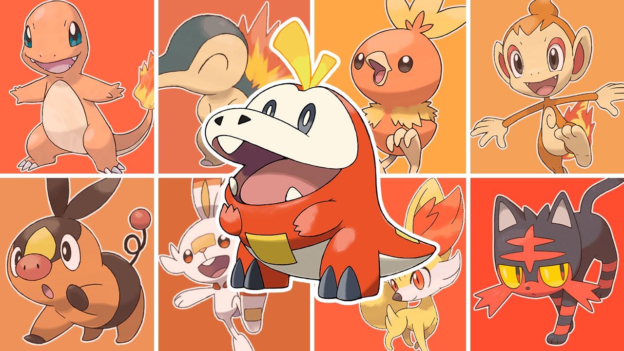 RANQUEANDO TODOS POKÉMON INICIAIS DE FOGO DO MAIS BONITO AO MAIS FEIO!! Do Charmander até Fuecoco