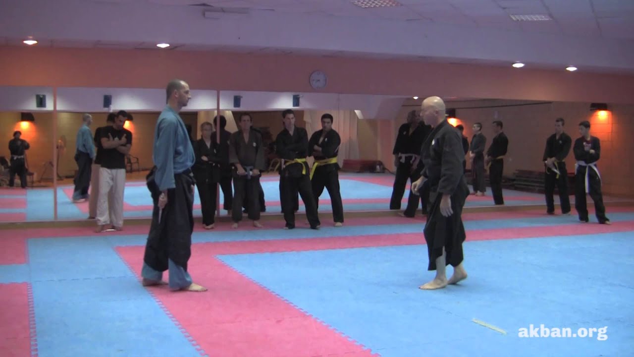 How to do pragmatic evasion against a knife - Ninjutsu techniques AKBAN