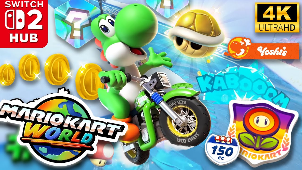 Mario Kart World - Flower Cup (Nintendo Switch 2) [4K]