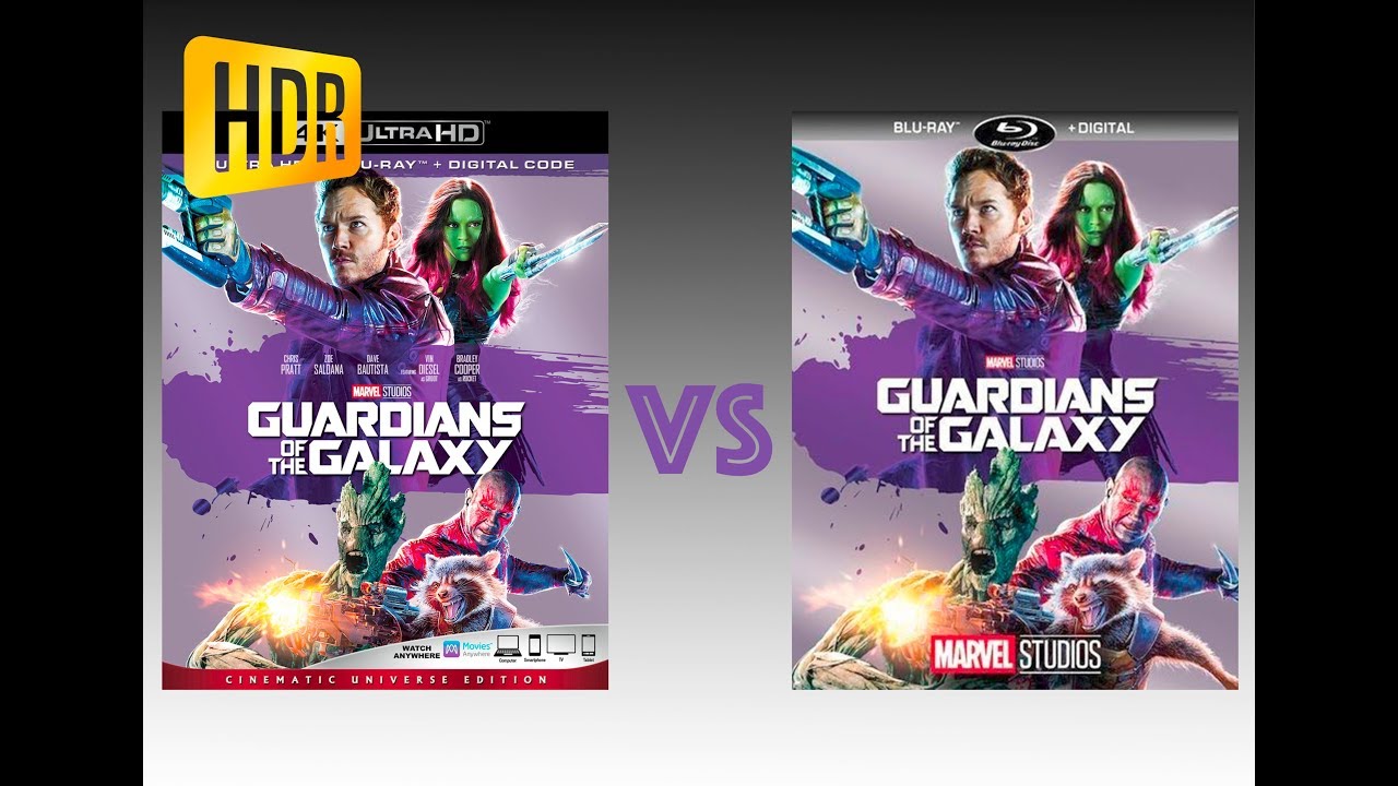▶ Comparison of Guardian of the Galaxy 4K (2K DI) HDR10 vs Regular Version