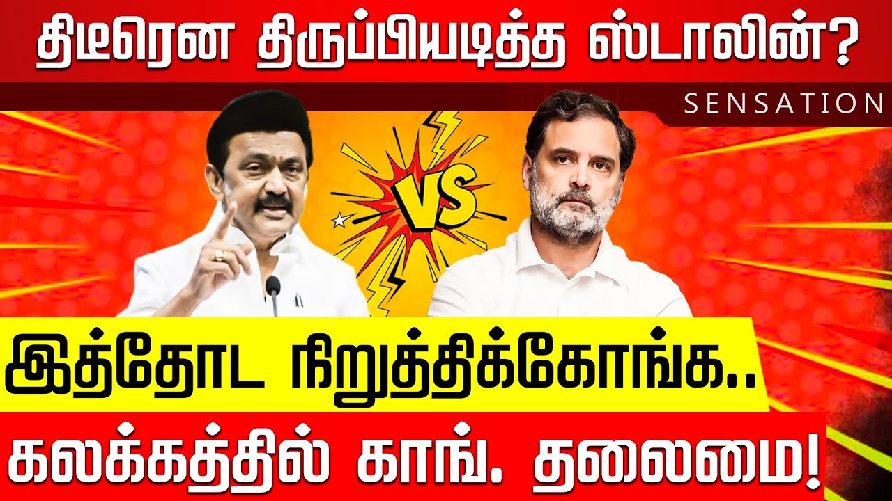 SENSATION | ஆடவிட்டு ஆப்படித்த ஸ்டாலின்.. பதறும் ப.சி! MK Stalin | Rahul Gandhi | TVK Vijay | DMK