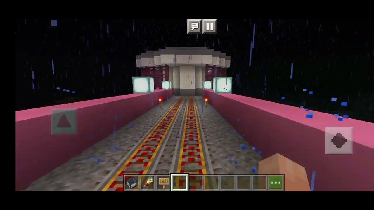 inaguracion de la línea 1 del metro en Minecraft