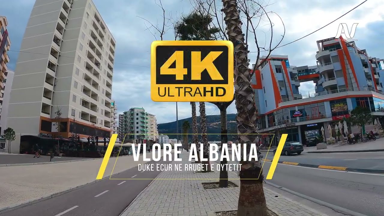 VLORA, ALBANIA 🇦🇱 Walking on the Streets of Vlora City 🇦🇱