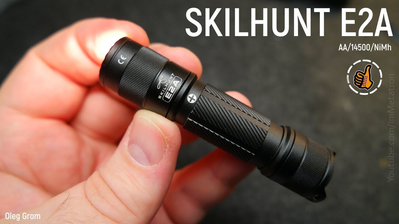 SKILHUNT E2A - новый EDC фонарь АА/14500/NiMh - 600 Люмен (SST-20)