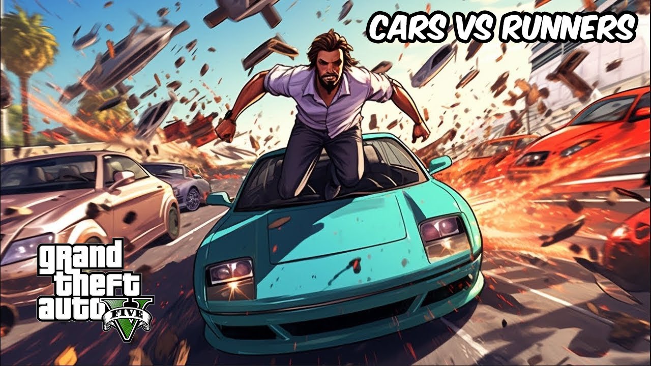 Cars Vs Runners With Ultra Pro Gameplay - GTA5 ONLINE