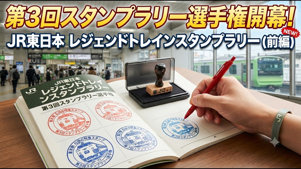 第3回スタンプラリー選手権開幕！JR東日本 レジェンドトレインスタンプラリー（前編）