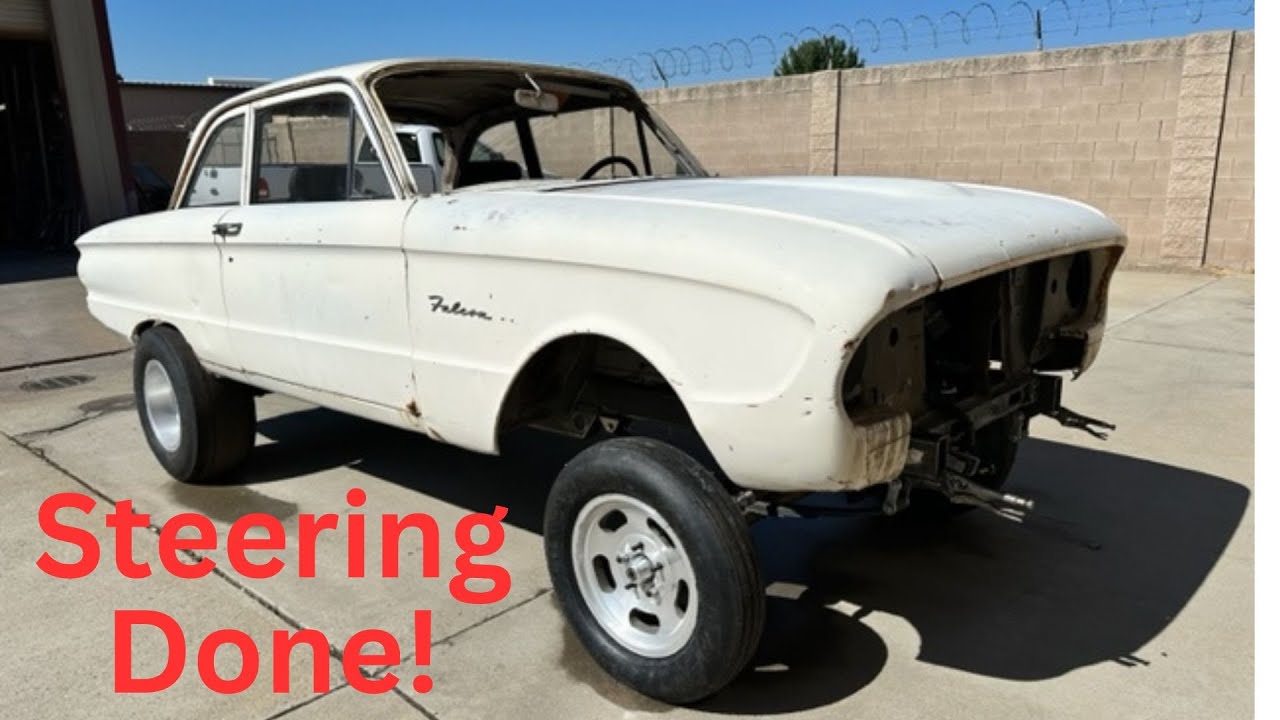 Gasser Steering! The front suspension on my 61 Ford falcon Gasser Done! #20