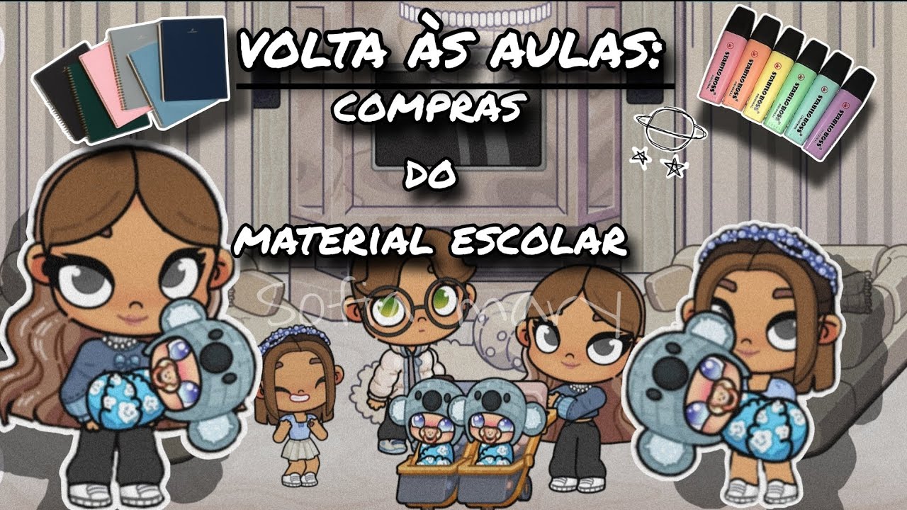 Comprando material escolar para voltas aulas
