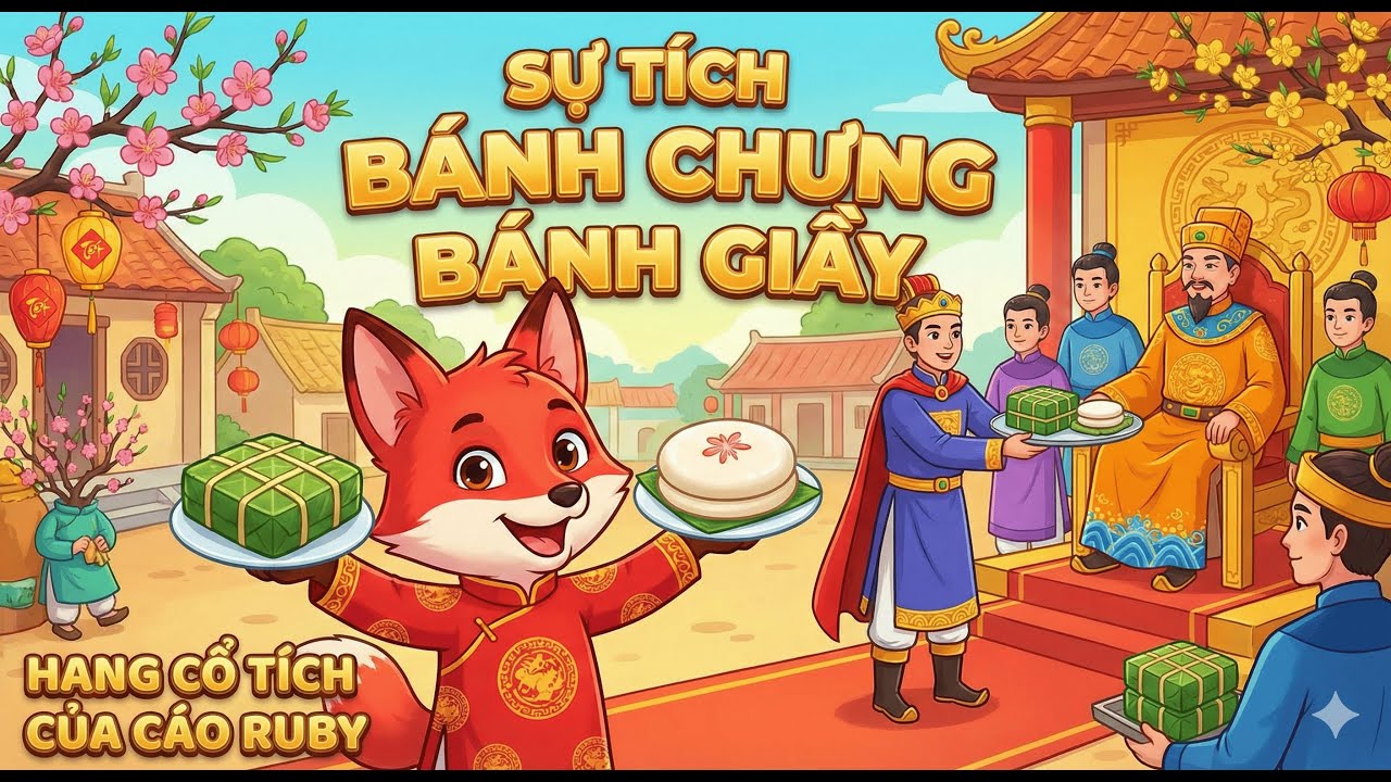 Truyện Cổ Tích: Sự Tích Bánh Chưng Bánh Giày 🌸| Hang Cổ Tích Của Cáo Ruby