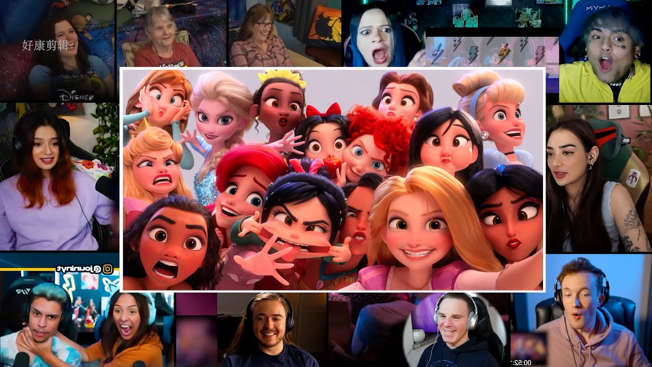 Vanellope meets Disney Princesses | Wreck-It Ralph 2: Ralph Breaks the Internet | Reaction Mashup