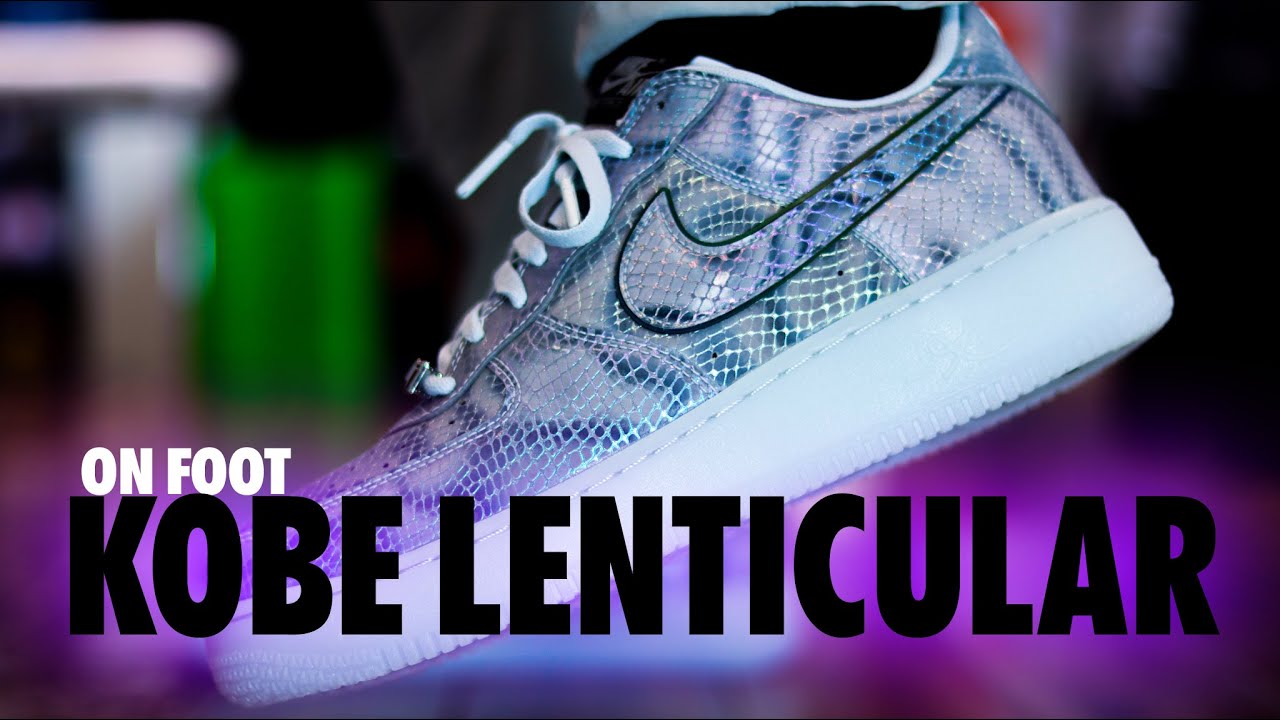 ON FOOT! Nike Air Force 1 Kobe Protro Lenticular Light Armory Blue Schopes 4K II3925-400