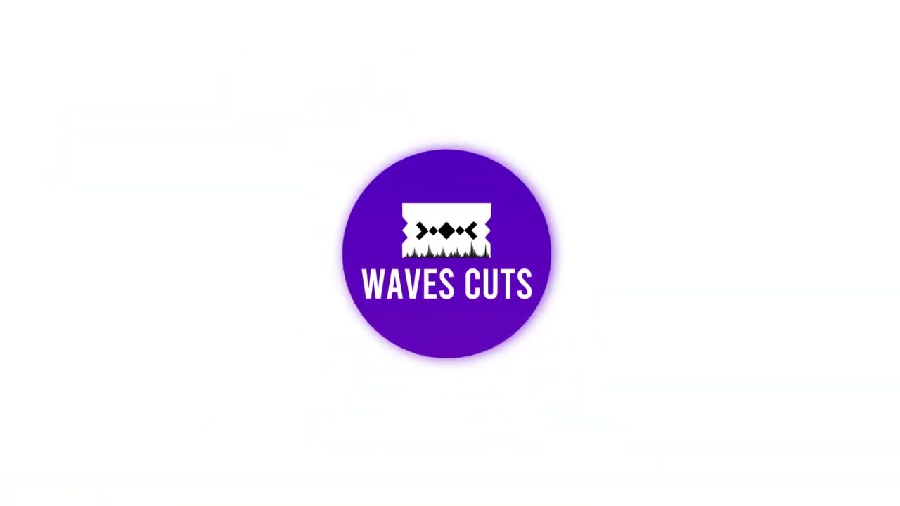 Waves cuts logo animation in after effects