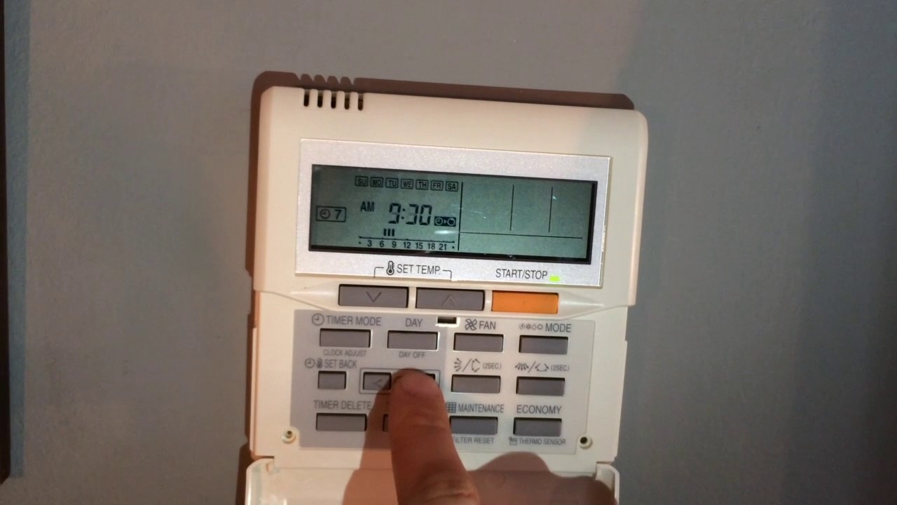 Weekly Timer Function for UTY-RNNUM Wall Mounted Controller