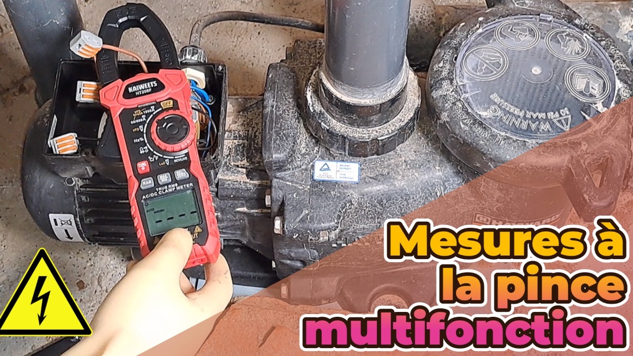 Comment mesurer un courant ou une tension avec la pince ampèremétrique multifonction Kaiweets HT208F