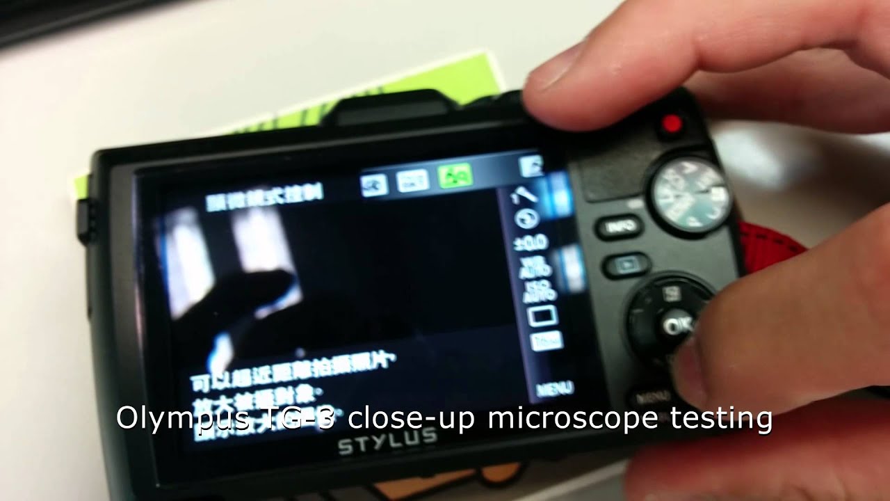 Olympus Stylus TOUGH TG-3 Microscope Testing