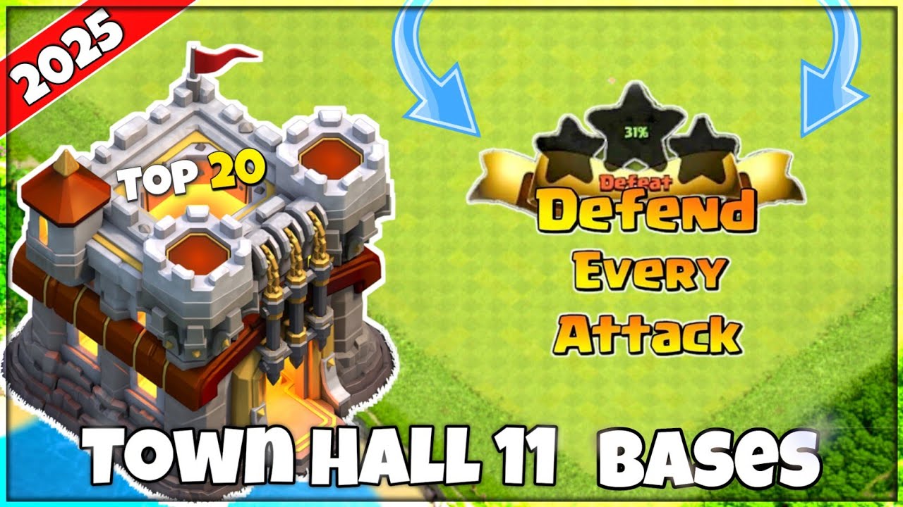 New Best! Th11 Base 2025 | Town Hall11 (Th11) Trophy/Farming/Hybrid Base Links - Clash Of Clans