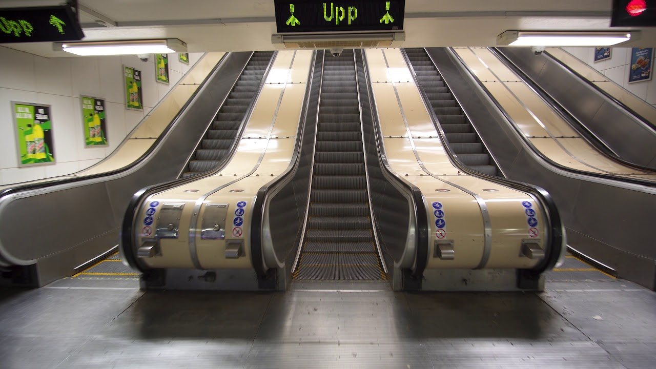 Sweden, Stockholm, Östermalmstorg subway station, Metro, U-Bahn, 17X escalator, 5X elevator