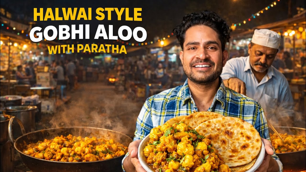 HALWAI STYLE GOBHI ALOO | Krishna Srivastava | Easy Potato Cabbage Curry | Aloo Gobi Recipe | short