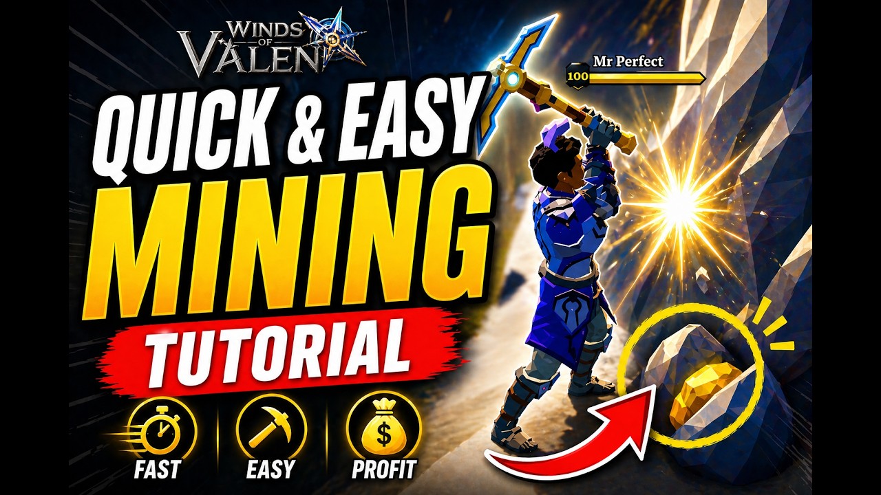Winds of Valen Quick and Easy Mining Tutorial | #gaming #mmorpg #pcgaming
