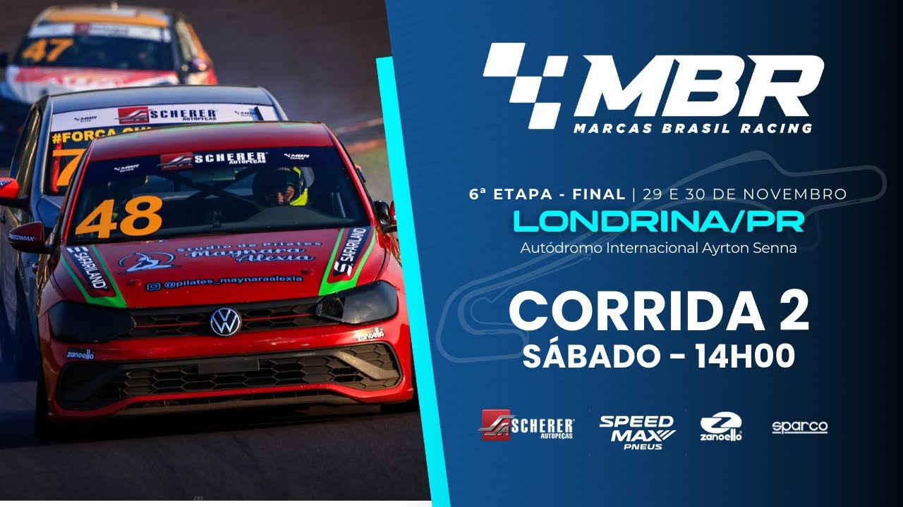 [AO VIVO] MBR 1.6 - Bateria 2 - 6&ordf; Etapa &ndash; Londrina/PR | Marcas Brasil Racing 2025