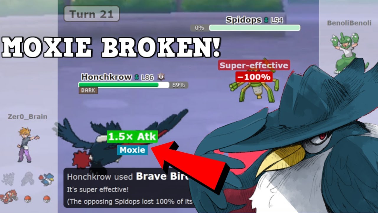 MOXIE HONCHKROW IS A THREAT!!! (Pokémon Showdown Random Battles) (High Ladder)