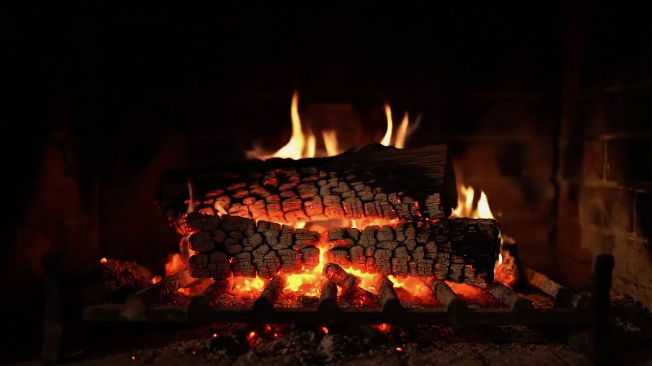 Relaxing Fireplace Sounds with Gentle Crackling Fire for Focus
