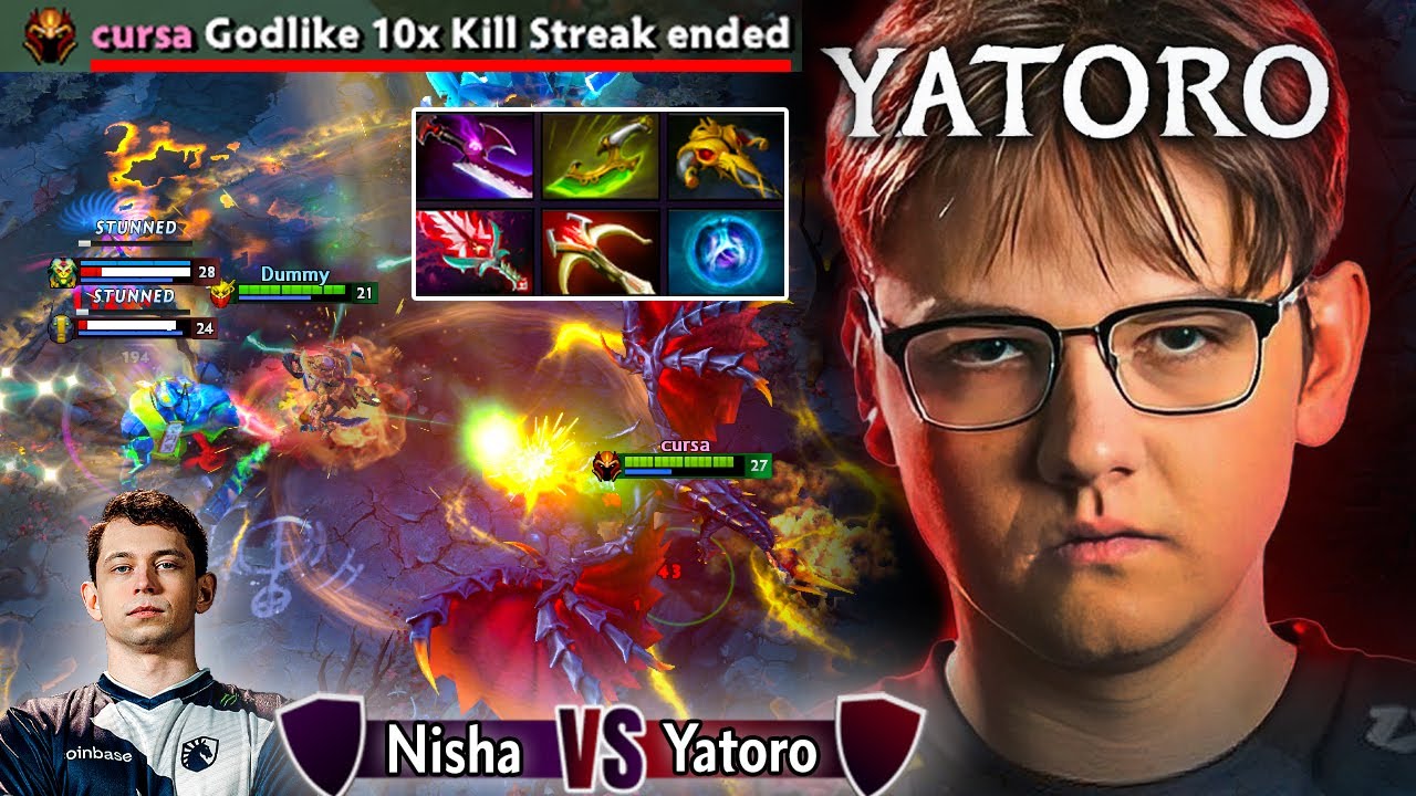 Yatoro's Dragon Knight absolutely DESTROYS  Nisha in Pubs 🔥
