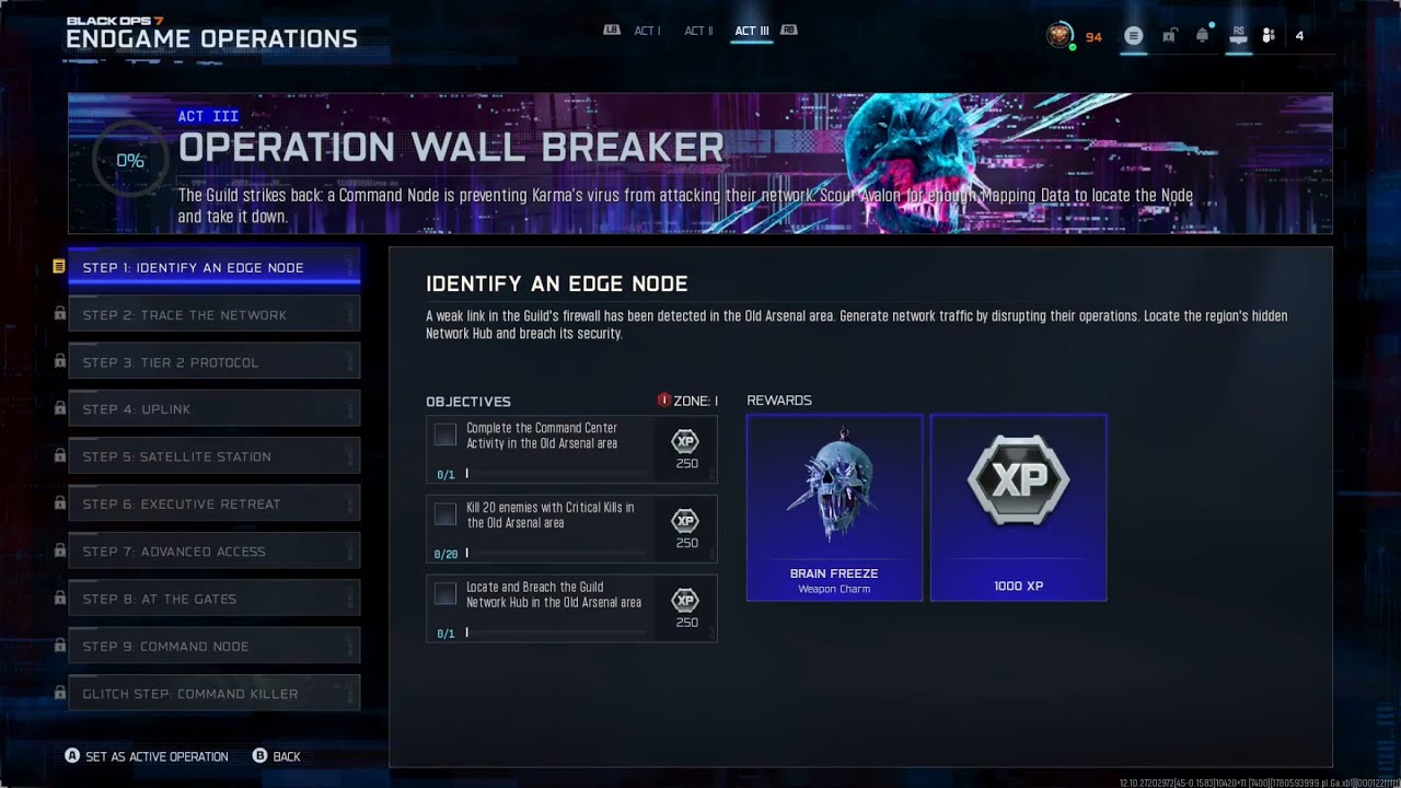 Black Ops 7 Endgame Act 3 Operation Wall Breaker Step 1 - Identify an Edge Node