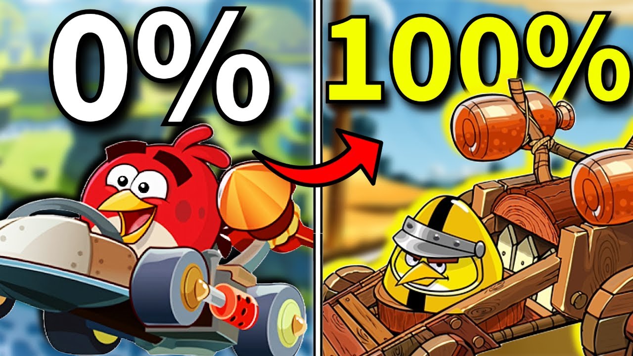 I 100%'d Angry Birds Go, It Took PATIENCE...