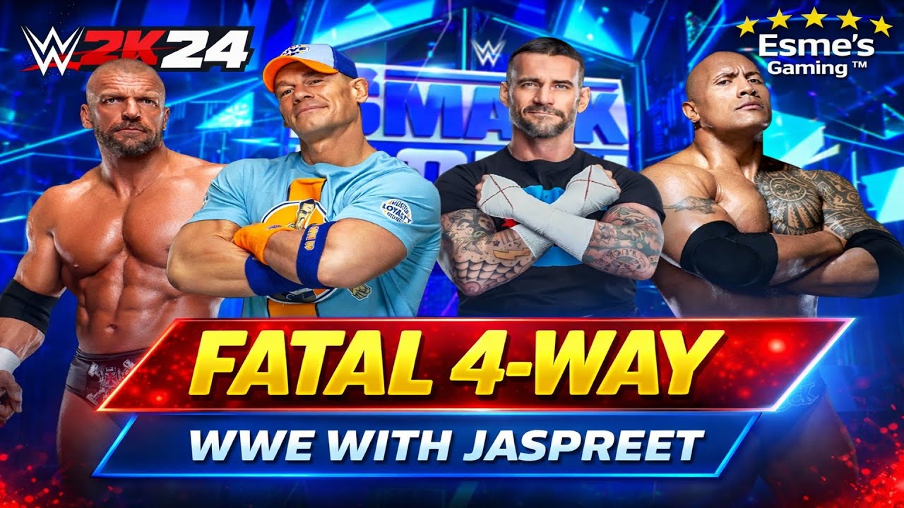 Four Legends Collide in a Ruthless 4-Way Elimination Match in 2026 WWE 2K24