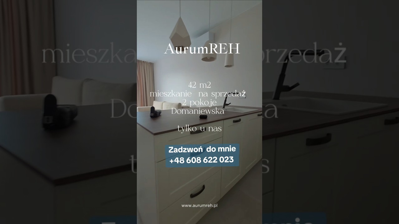 Mieszkanie na Domaniewskiej do sprzedaży  - 42 m2 - 2 pokoje