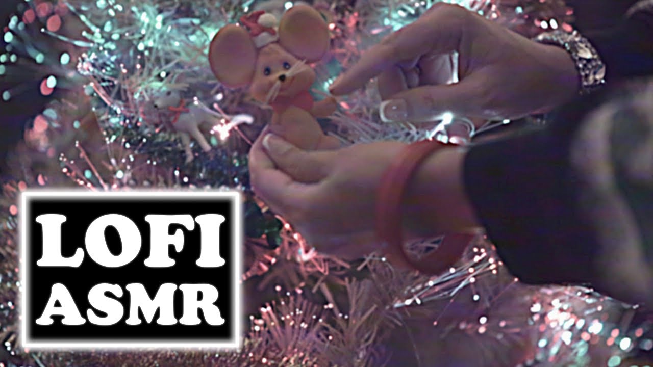 Расслабляющий ASMR для украшения рождественской ёлки ​​| Lofi VHS Эстетика, тихий голос, приглушё...