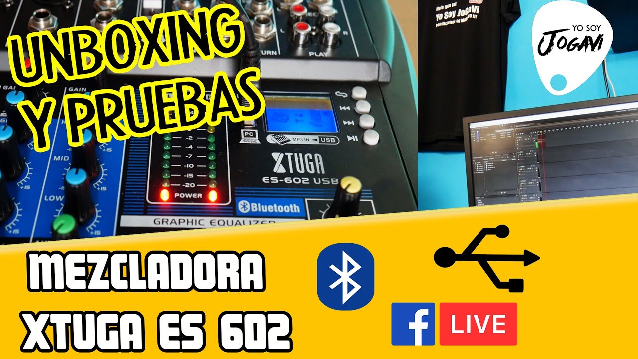Mezcladora Economica  XTUGA ES 602 USB - Unboxing/Review 🎤🎧