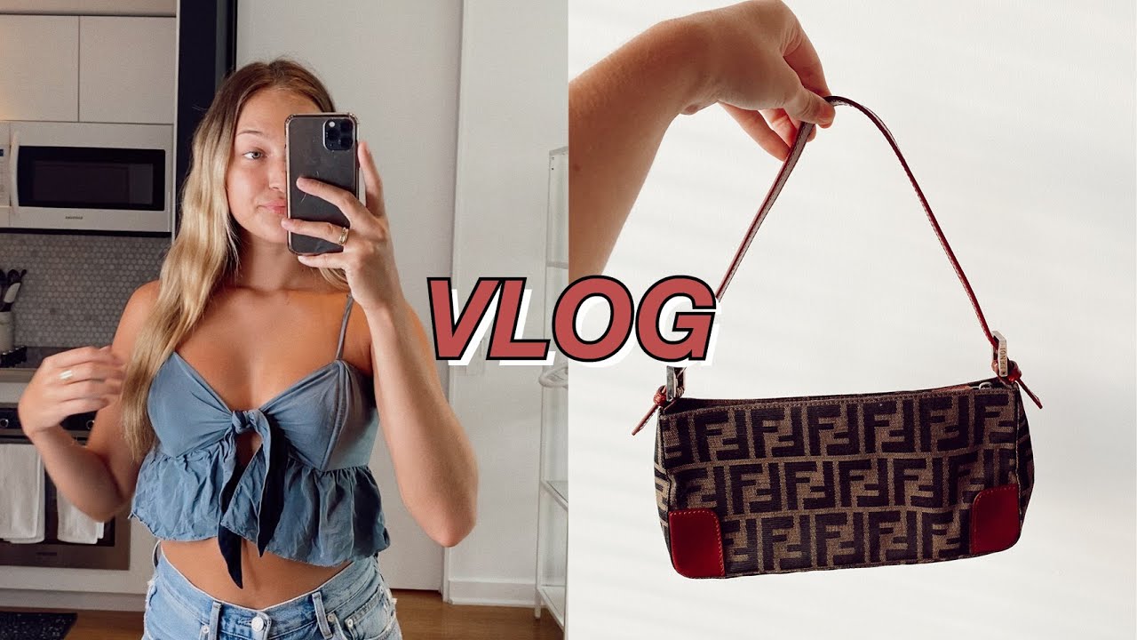 days in my life: summer thrift haul, working out, no-foundation makeup routine | maddie cidlik
