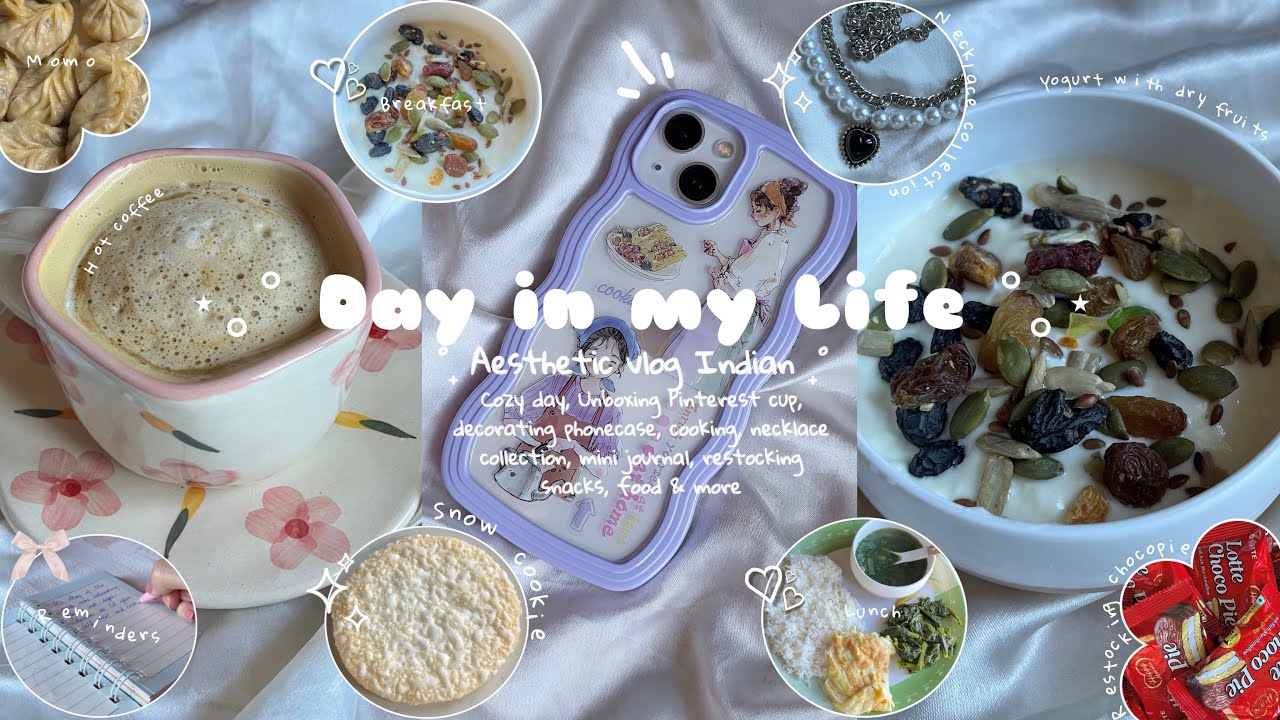 Day in my Life ♡ | Aesthetic vlog Indian🎀| what i eat in a day🍧 #minivlog #food #weeklyvlog #explore
