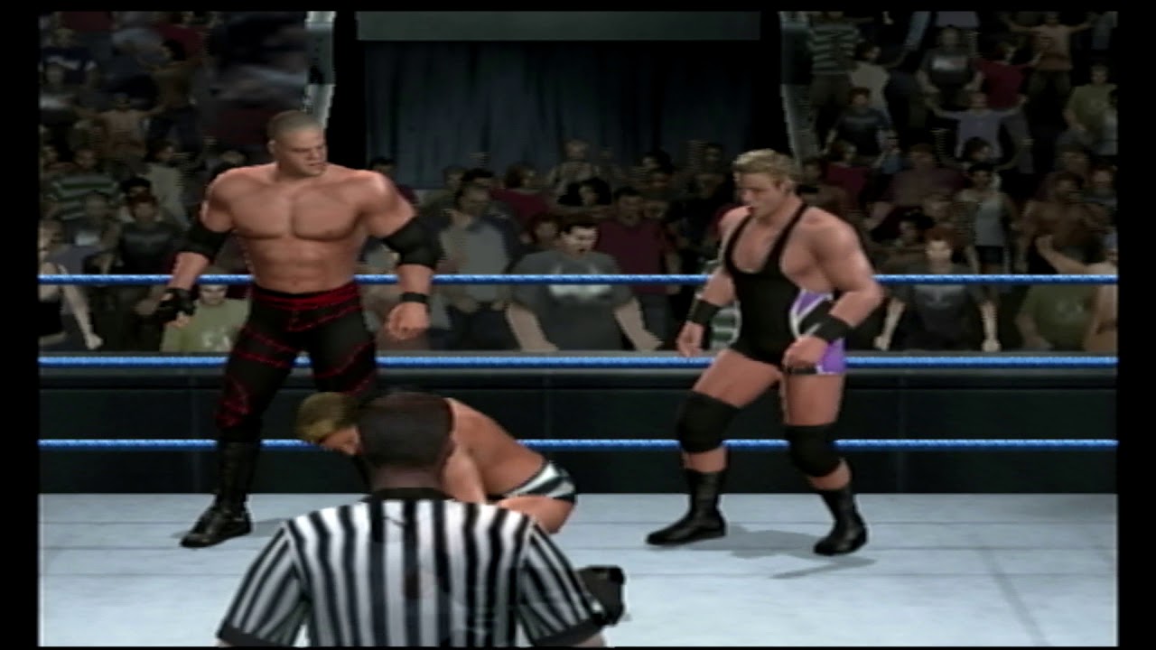 Chris Jericho vs Jack swagger & Kane - Smackdown vs Raw 2010 Gameplay