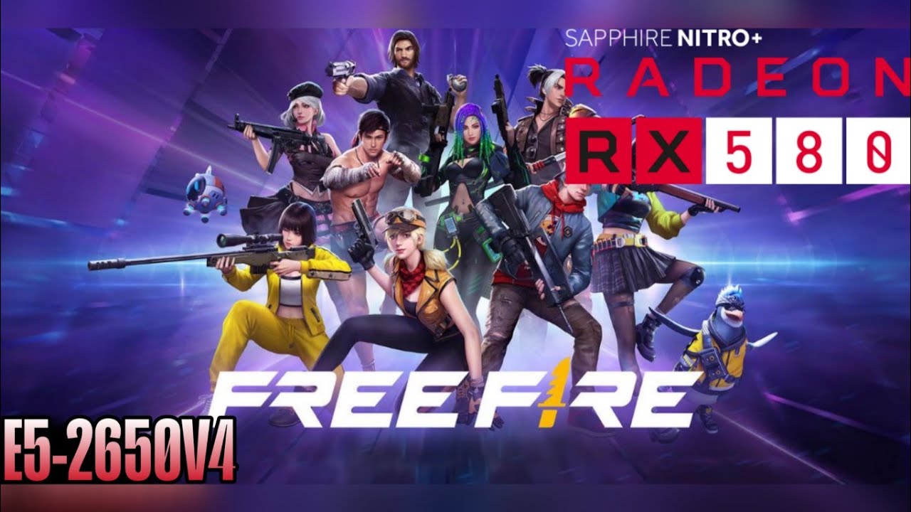 FREE FIRE NO KIT XEON+RX580+32GB RAM#kitxeon #rx580 #freefire #emuladorfreefire