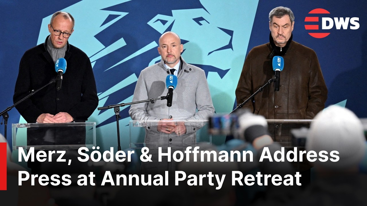 FULL PRESSER: German Merz, S&ouml;der & Hoffmann Address Media at CSU Annual Retreat in Seeon | AC1E
