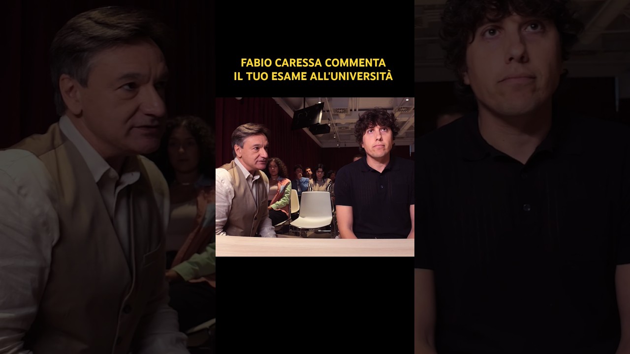 L'ESAME DI UNIVERSIT&Agrave; - Commento di Fabio Caressa 🗣