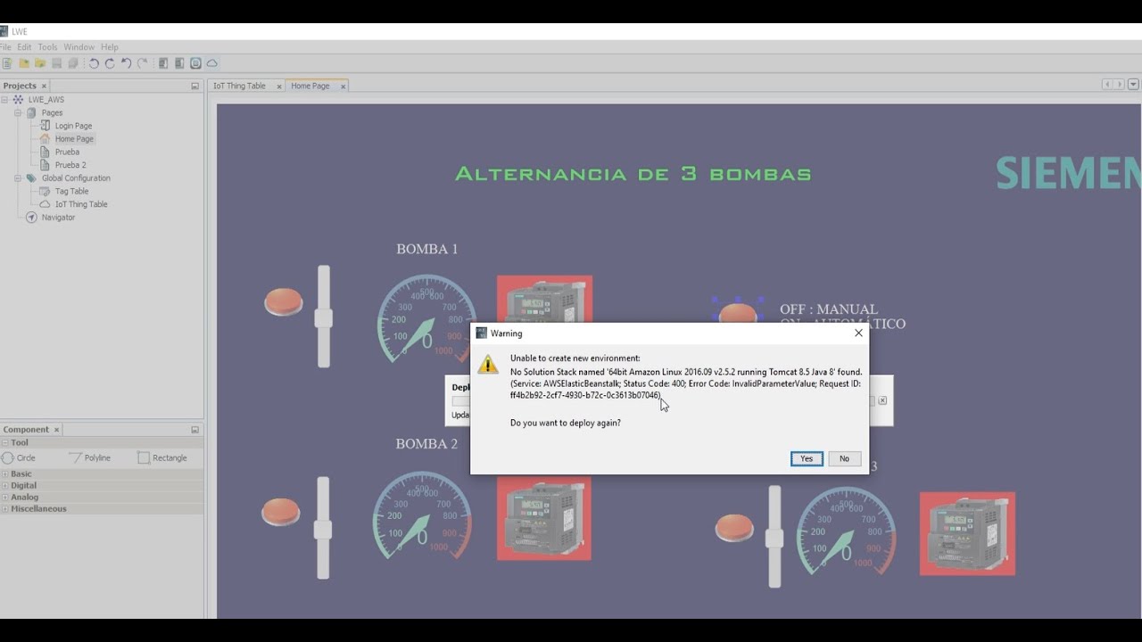 AWS CLOUD LOGO! - CONECTAR LOGO 8.3 A LA NUBE (AWS)- PASO A PASO - Unable to create new environment